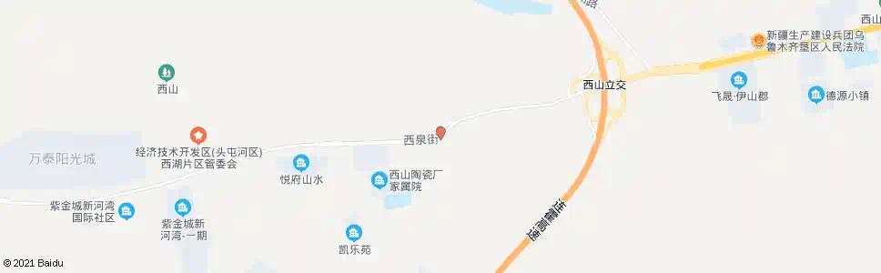 乌鲁木齐煤矿(苜蓿沟北路)_公交站地图_乌鲁木齐公交_妙搜公交查询2025