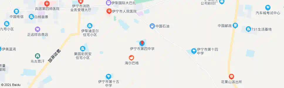 伊犁第四中学_公交站地图_伊犁公交_妙搜公交查询2025
