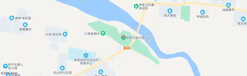 伊犁伊犁河南岸公园_公交站地图_伊犁公交_妙搜公交查询2025