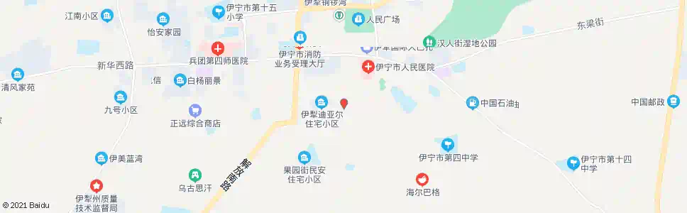 伊犁清真寺(公园街一巷)_公交站地图_伊犁公交_妙搜公交查询2025