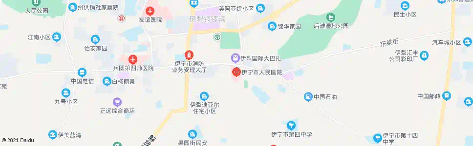 伊犁州民政医院_公交站地图_伊犁公交_妙搜公交查询2025