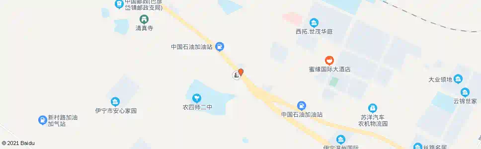伊犁农四师加油站_公交站地图_伊犁公交_妙搜公交查询2025