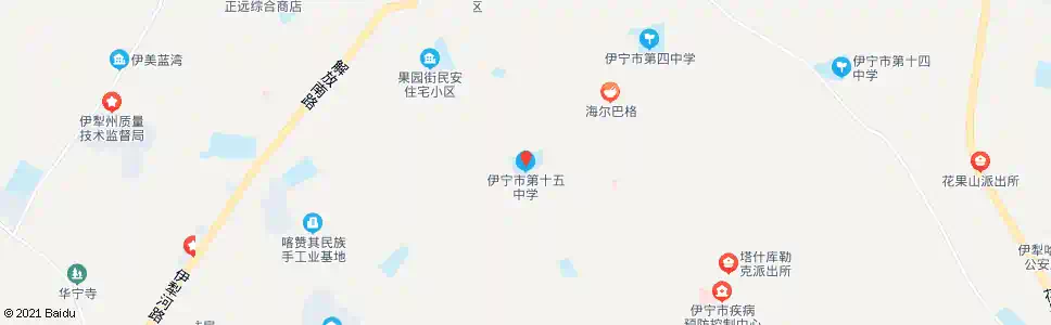 伊犁第十五中学_公交站地图_伊犁公交_妙搜公交查询2025