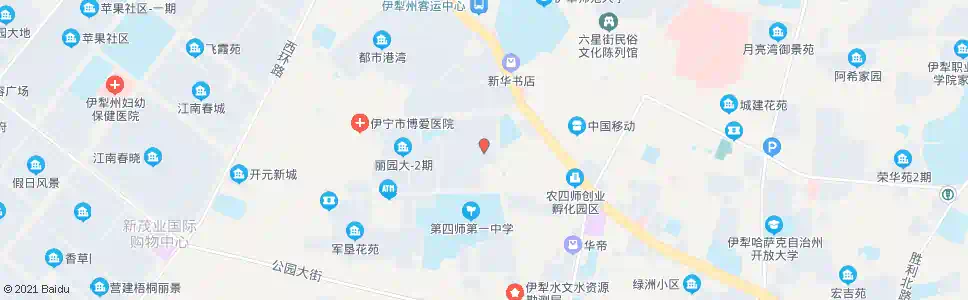 伊犁公园小区_公交站地图_伊犁公交_妙搜公交查询2025