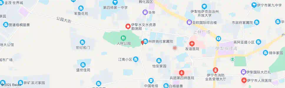 伊犁人民公园_公交站地图_伊犁公交_妙搜公交查询2025