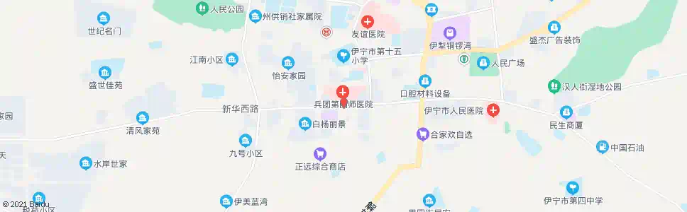 伊犁农四师医院_公交站地图_伊犁公交_妙搜公交查询2025