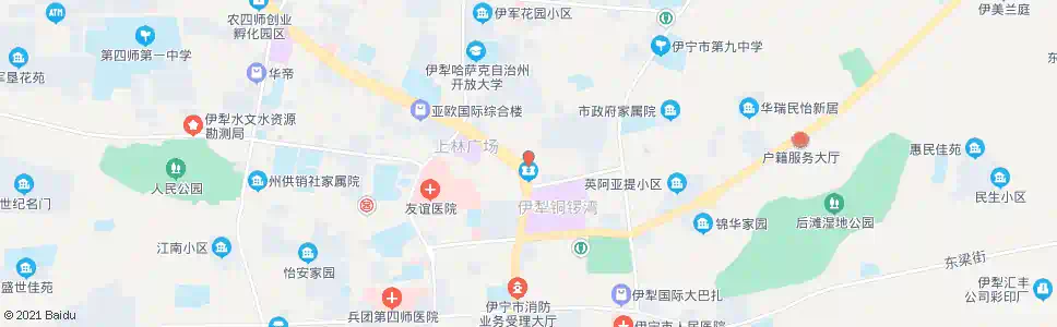 伊犁四粮店_公交站地图_伊犁公交_妙搜公交查询2025