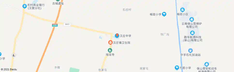 保山汉庄中心小学_公交站地图_保山公交_妙搜公交查询2025