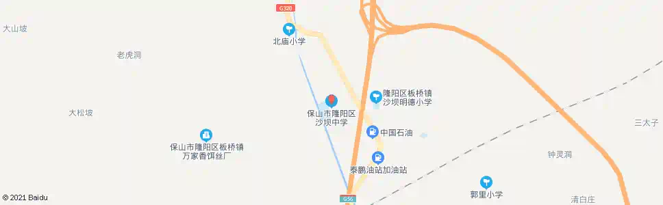 保山沙坝中学_公交站地图_保山公交_妙搜公交查询2025
