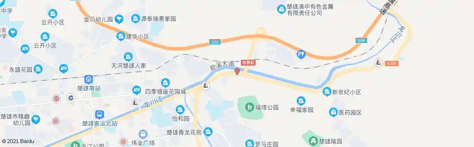 楚雄程家坝_公交站地图_楚雄公交_妙搜公交查询2025