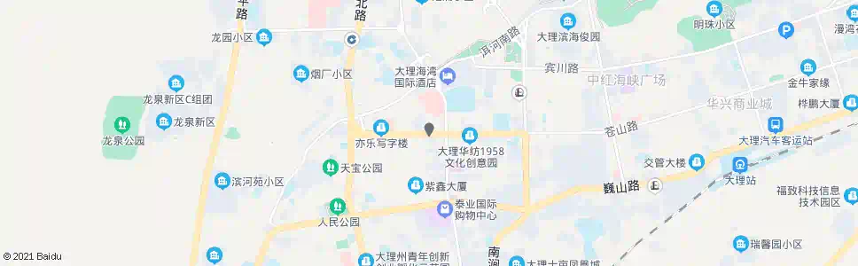 大理苍山饭店_公交站地图_大理公交_妙搜公交查询2025