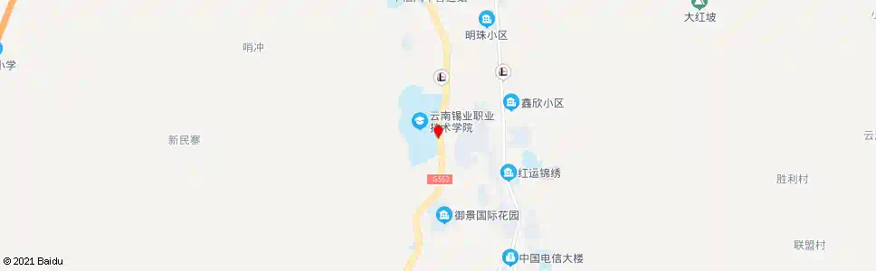 红河云锡职业学院_公交站地图_红河公交_妙搜公交查询2025