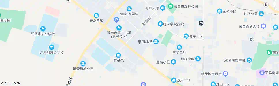 红河州公务员小区_公交站地图_红河公交_妙搜公交查询2025