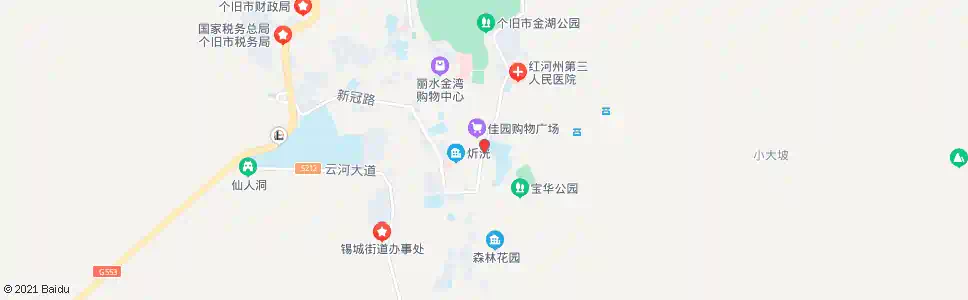红河个旧三中_公交站地图_红河公交_妙搜公交查询2025