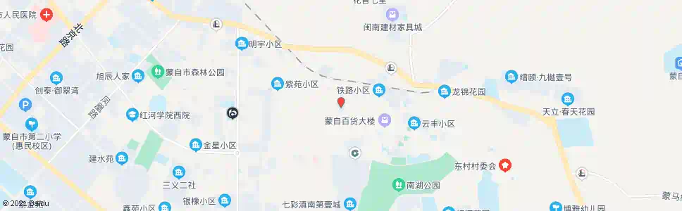 红河三小_公交站地图_红河公交_妙搜公交查询2025