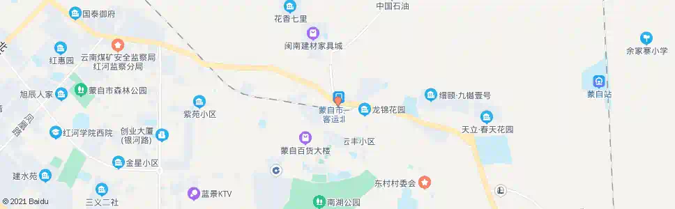 红河副食村_公交站地图_红河公交_妙搜公交查询2025