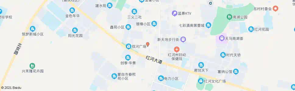 红河富康路_公交站地图_红河公交_妙搜公交查询2025