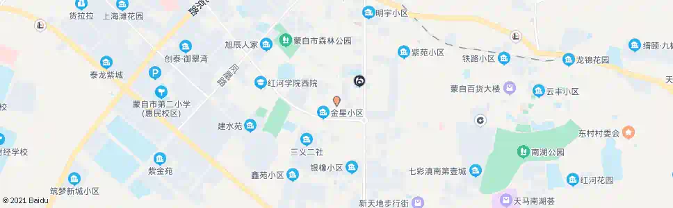红河梦香宾馆_公交站地图_红河公交_妙搜公交查询2025