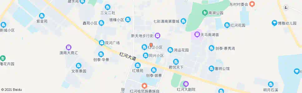 红河州妇幼保健院_公交站地图_红河公交_妙搜公交查询2025