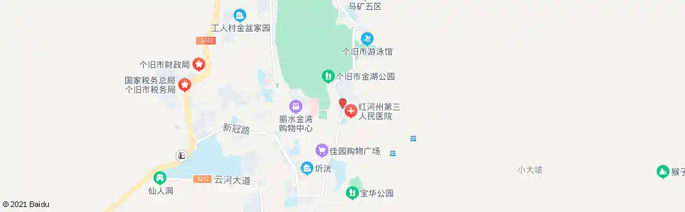 红河州三医院_公交站地图_红河公交_妙搜公交查询2025