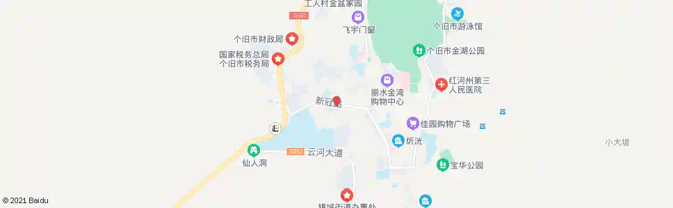红河个旧中学_公交站地图_红河公交_妙搜公交查询2025