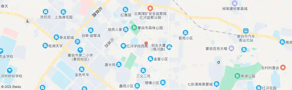 红河翠康小区_公交站地图_红河公交_妙搜公交查询2025