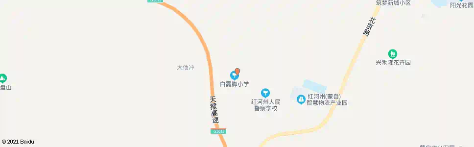 红河白路脚_公交站地图_红河公交_妙搜公交查询2025