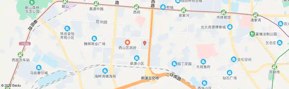 昆明秋苑小区(昆州路)_公交站地图_昆明公交_妙搜公交查询2025