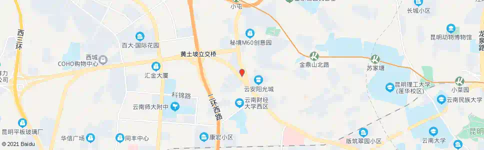 昆明黄土坡(滇缅大道)_公交站地图_昆明公交_妙搜公交查询2025