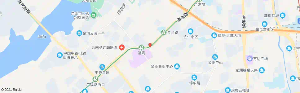 昆明福海乡_公交站地图_昆明公交_妙搜公交查询2025