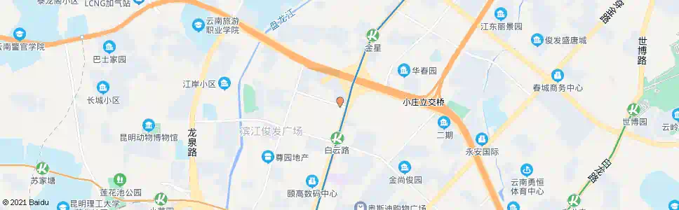 昆明金康园_公交站地图_昆明公交_妙搜公交查询2025