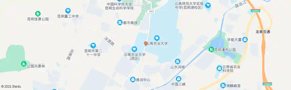 昆明农业大学_公交站地图_昆明公交_妙搜公交查询2025