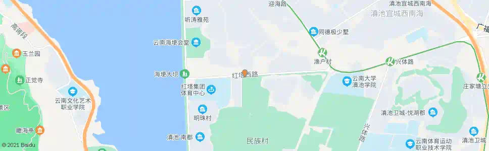 昆明海埂别墅区_公交站地图_昆明公交_妙搜公交查询2025