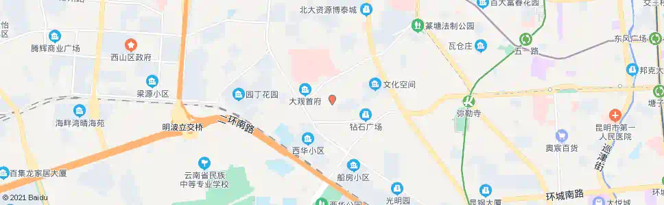 昆明新闻路西口_公交站地图_昆明公交_妙搜公交查询2025
