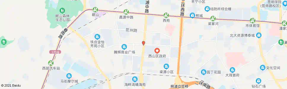 昆明梁源三区(兴苑路)_公交站地图_昆明公交_妙搜公交查询2025