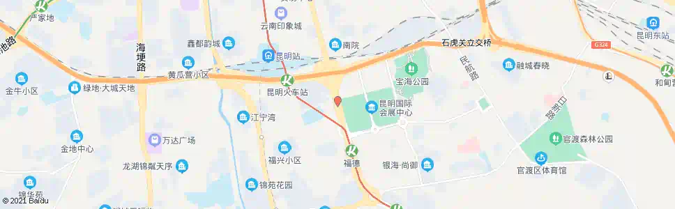 昆明昆明会展中心(春城路)_公交站地图_昆明公交_妙搜公交查询2025