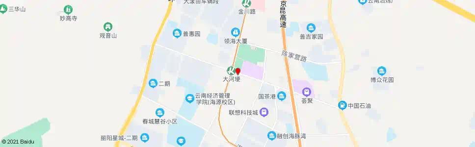 昆明金川路口王筇路_公交站地图_昆明公交_妙搜公交查询2025