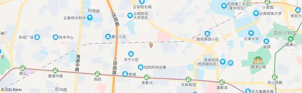 昆明春晖小区(西园路)_公交站地图_昆明公交_妙搜公交查询2025