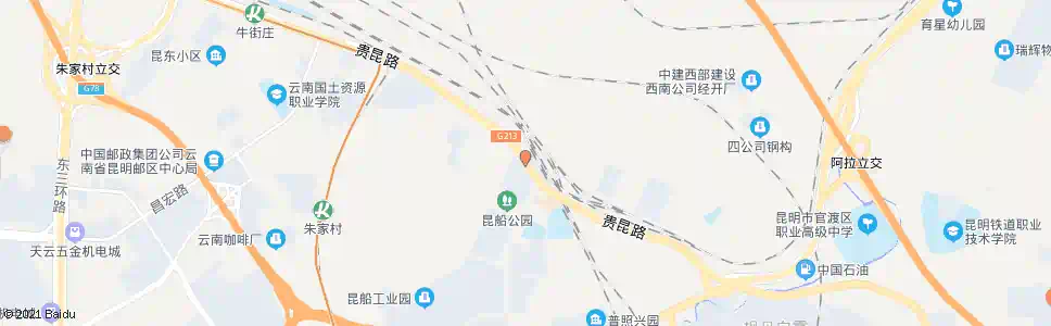 昆明昆船大道路口(贵昆路)_公交站地图_昆明公交_妙搜公交查询2025