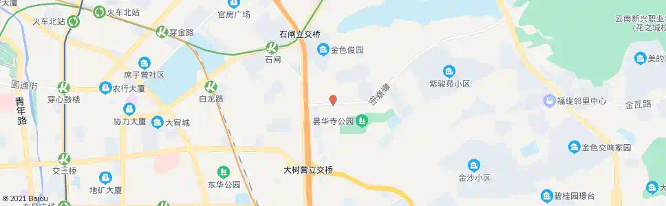 昆明景泰街_公交站地图_昆明公交_妙搜公交查询2025