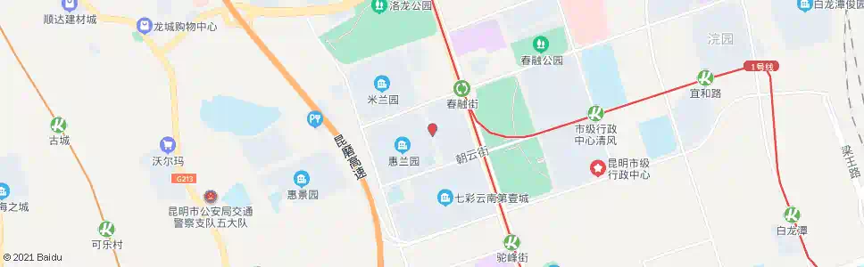 昆明春融街口(谊康北路)_公交站地图_昆明公交_妙搜公交查询2025