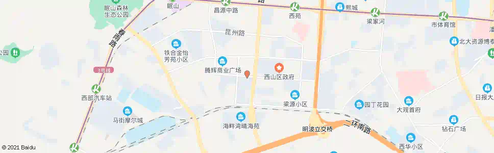昆明丽苑路西段_公交站地图_昆明公交_妙搜公交查询2025