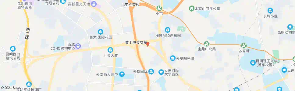 昆明洛黄土坡_公交站地图_昆明公交_妙搜公交查询2025