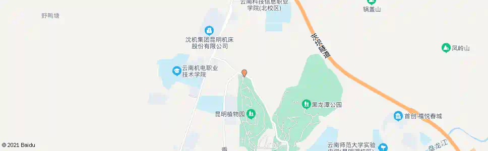 昆明植物园北门_公交站地图_昆明公交_妙搜公交查询2025