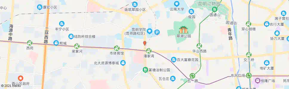 昆明潘家湾(西昌路)_公交站地图_昆明公交_妙搜公交查询2025