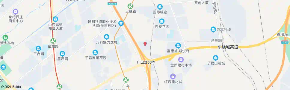 昆明广卫新村_公交站地图_昆明公交_妙搜公交查询2025