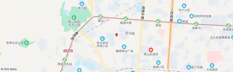 昆明张家村(昌源南路)_公交站地图_昆明公交_妙搜公交查询2025