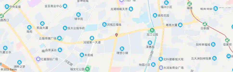 昆明日新路口(润城第二大道)_公交站地图_昆明公交_妙搜公交查询2025