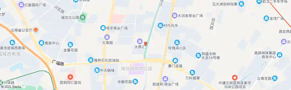 昆明商汇路口(望江路)_公交站地图_昆明公交_妙搜公交查询2025