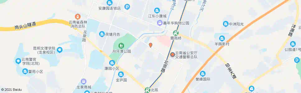 昆明金石西区(江东花园北路)_公交站地图_昆明公交_妙搜公交查询2025